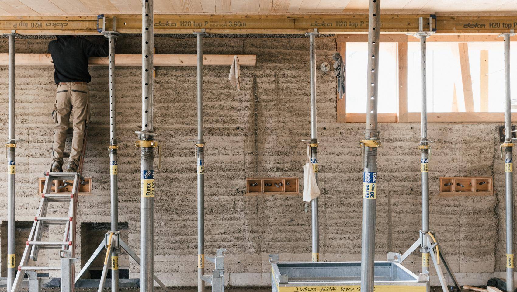Lehm Ton Erde Innenansicht Raum Lehm Ton Erde, Oberndorfer Hybrid Systems GmbH
