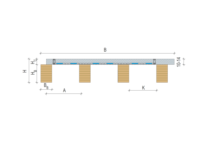 Hybrid-Balkendecke Cool Schema Hybrid-Balkendecke Cool, HYB-B COOL