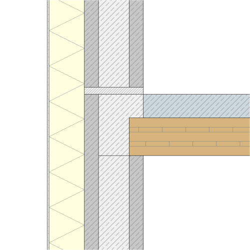 Hohlwand-Hybrid-Flachdecke-Detail