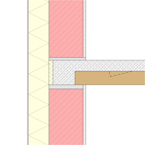 Ziegel-Hybrid-Dippelbaumdecke Pure-Detail